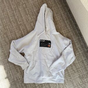 FTP White Hoodie with Front Pocket